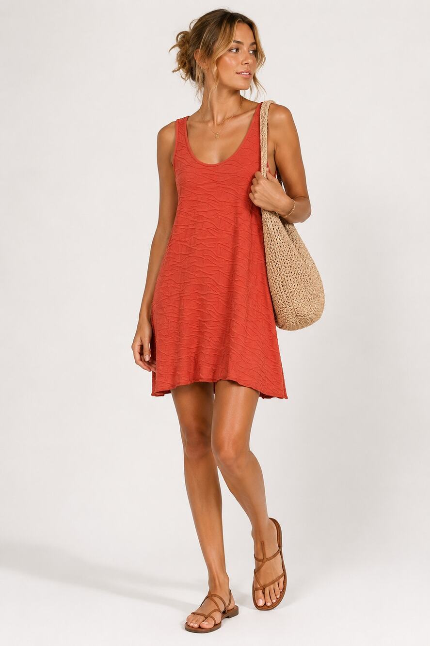 Horny Toad Coral Organic Cotton Mini Dress Womens M Sleeveless Gorpcore Outdoor